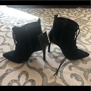 NEW Zara lace up booties